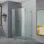 COVEY Wall To Wall Diamond Frameless Pivot Hinge Door Shower Screen