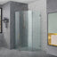 COVEY Wall To Wall Diamond Frameless Pivot Hinge Door Shower Screen