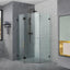 COVEY Wall To Wall Diamond Frameless Pivot Hinge Door Shower Screen