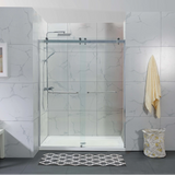 COVEY Wall To Wall Frameless Double Sliding Door Shower Screen (By-pass Sliding Door)