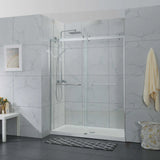 COVEY Wall To Wall Frameless Double Sliding Door Shower Screen (By-pass Sliding Door)