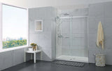COVEY Wall To Wall Frameless Double Sliding Door Shower Screen (By-pass Sliding Door)