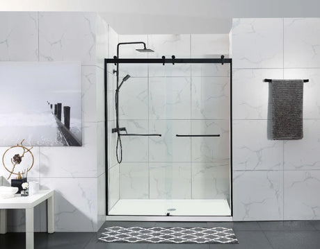 COVEY Wall To Wall Frameless Double Sliding Door Shower Screen (By-pass Sliding Door)