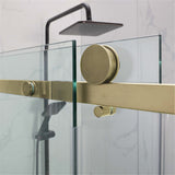 COVEY Wall To Wall Frameless Single Sliding Door Shower 