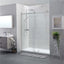 COVEY Wall To Wall Frameless Single Sliding Door Shower Screen Round Handle 870-1180mm