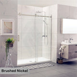 COVEY Wall To Wall Frameless Single Sliding Door Shower Screen Square Handle 1180 - 2000mm