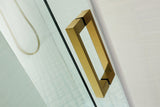 COVEY Wall To Wall Frameless Single Sliding Door Shower Screen Square Handle 1180 - 2000mm