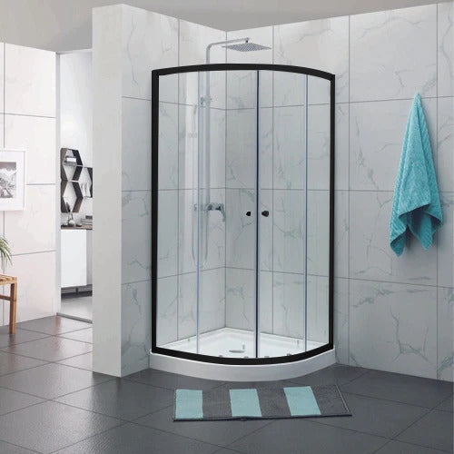 COVEY Wall To Wall Semi-Framed Curved Sliding Door Shower Screen