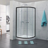 COVEY Wall To Wall Semi-Framed Curved Sliding Door Shower Screen