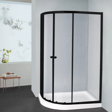 COVEY Wall To Wall Semi-Framed Curved Sliding Door Shower Screen