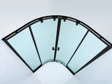 COVEY Wall To Wall Semi-Framed Curved Sliding Door Shower Screen