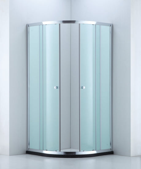 COVEY Wall To Wall Semi-Framed Curved Sliding Door Shower Screen