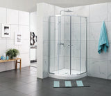 COVEY Wall To Wall Semi-Framed Curved Sliding Door Shower Screen