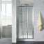 COVEY Wall To Wall Semi-Framed Triple Sliding Door With 3 Panels Shower Screen