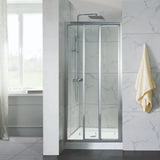 COVEY Wall To Wall Semi-Framed Triple Sliding Door With 3 Panels Shower Screen