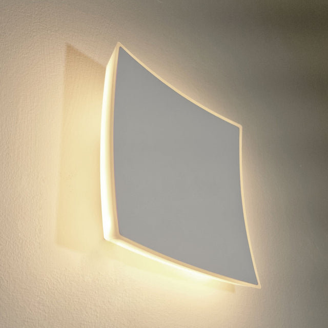 CRISTAL: LED Tri-CCT Exterior Curved Square Wall Lights IP65