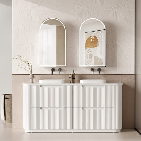 CURVA Floor Stading Curve Vanity Matte White (All Sizes)