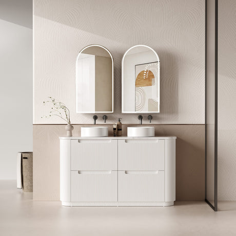 CURVA Floor Stading Curve Vanity Matte White (All Sizes)