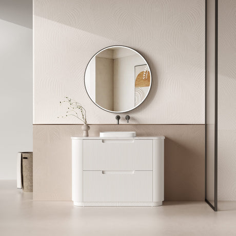 CURVA Floor Stading Curve Vanity Matte White (All Sizes)