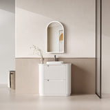 CURVA Floor Stading Curve Vanity Matte White (All Sizes)