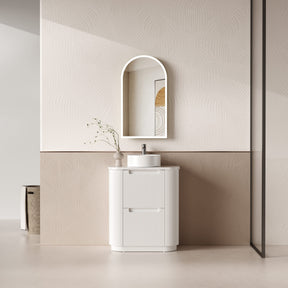 CURVA Floor Stading Curve Vanity Matte White (All Sizes)