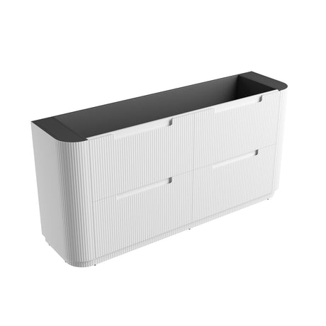 CURVA Floor Stading Curve Vanity Matte White (All Sizes)