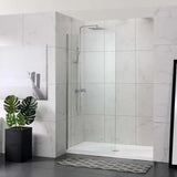 COVEY Frameless Walk-In Single Panel Clear Shower Screen (U Channel)