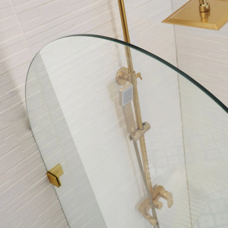 COVEY Frameless Walk-in Single Panel Top Arch Clear Glass Shower Screen