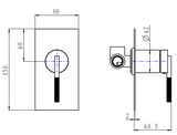 Caddence Wall Mixer
