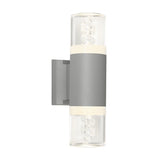 Calgary Exterior Wall Light Silver IP54