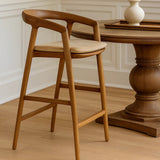 Cali Counter Stool - Seat Cushion - PU Durable - Light Khaki