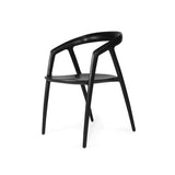 Cali Solid Ash Wood Dining Chair -Black