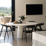 Cali Solid Ash Wood Dining Chair -Black