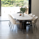 Cali Solid Ash Wood Dining Chair -Black