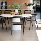 Cali Solid Ash Wood Dining Chair -Black