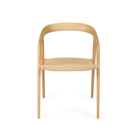 Cali Solid Ash Wood Dining Chair -Natural