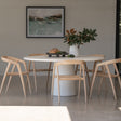 Cali Solid Ash Wood Dining Chair -Natural