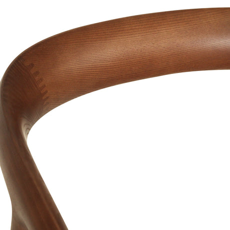 Cali Solid Ash Wood Dining Chair - Walnut