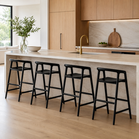 Cali counter stool – black