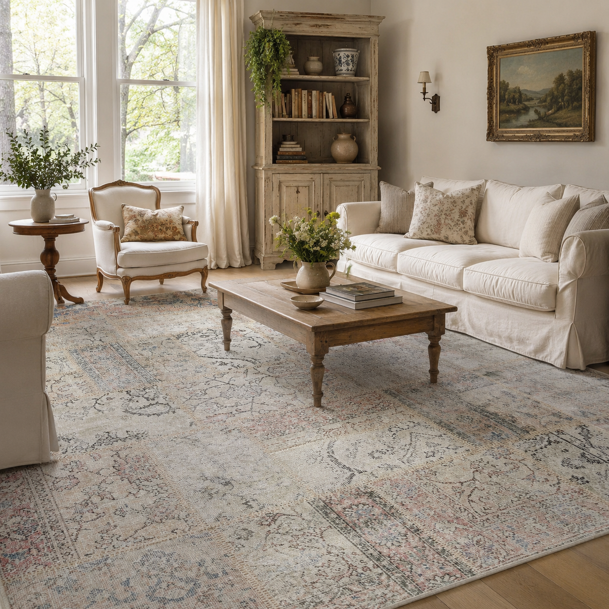 Cambridge Crown Vintage Washable Rug - VITAL 2048-00