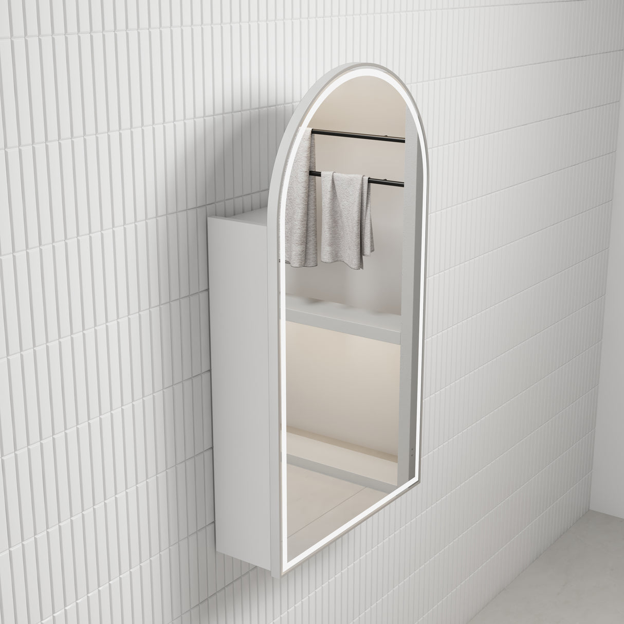 AULIC Canterbury Shaving Cabinet (with Front-Lit LED)-500mmW