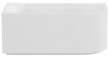 Capri Back to Wall Bathtub (LeftCorner/ Gloss White/Matte White) (1500/1700mm)
