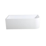 Casey Corner Back to Wall Bathtub (Left Corner/Matte White) (1500/1700mm)