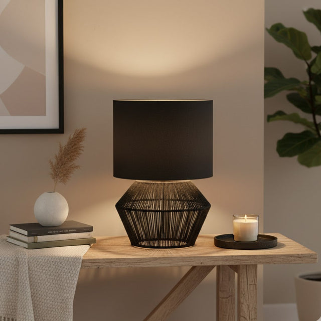 Cassie Table Lamp Black