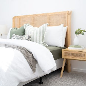 Castaway White Cedar Bedhead  –  King- 1.25m
