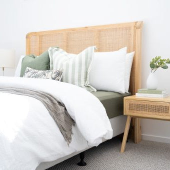 Castaway White Cedar Bedhead  –  Super King- 2.35m