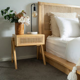 Catalina Cedar Bedside Table - 0.5m