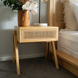 Catalina Cedar Bedside Table - 0.5m
