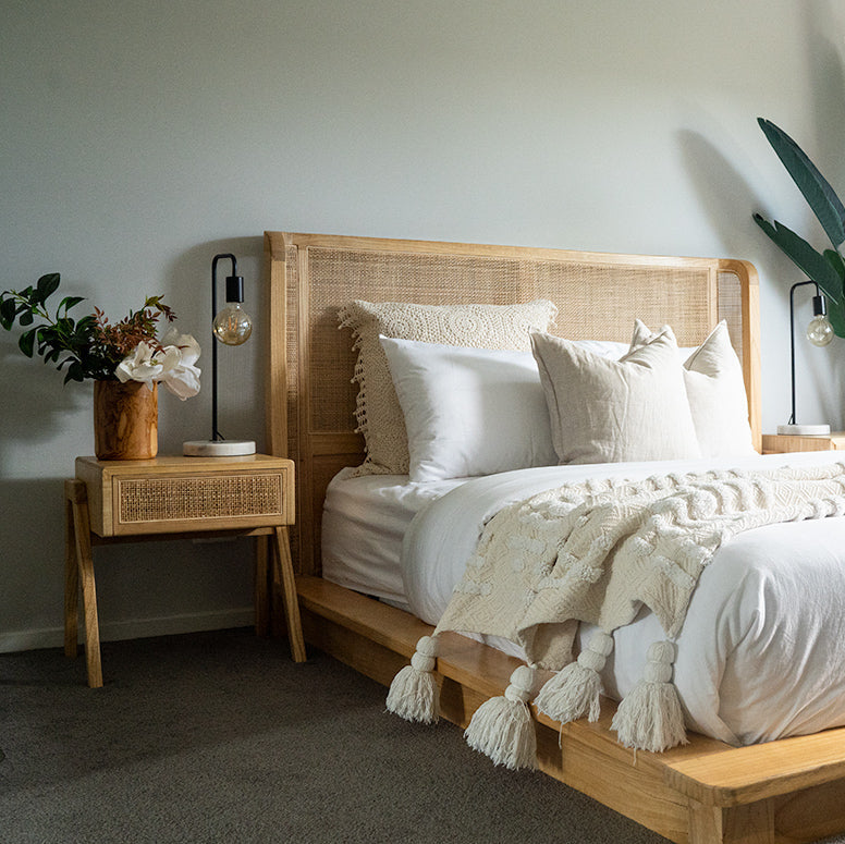 Catalina Cedar Bedside Table - 0.5m
