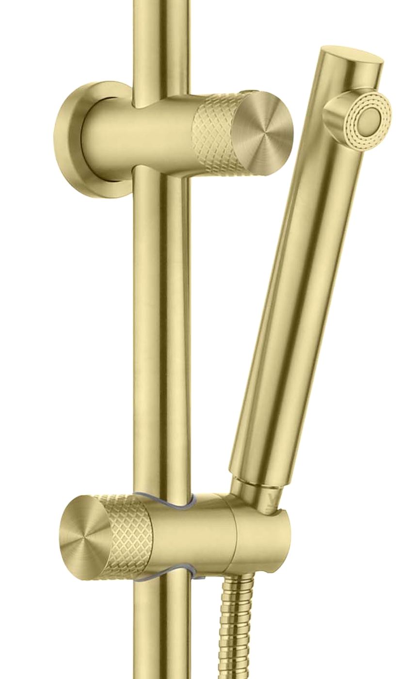 Celine Twin Shower Combo Brushed Gold
